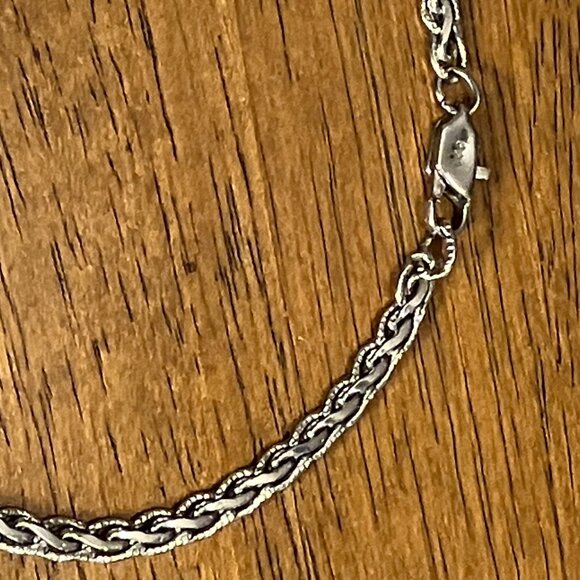 9 in. Elegant Stainless Steel Women's Anklet - Picture 4 of 6